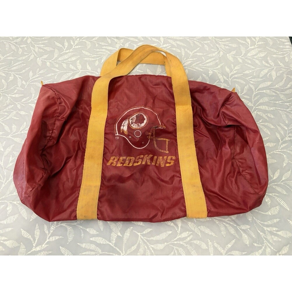 Washington Redskins Lightweight Nylon Retro (1980s) 16”Long Duffel Gym Bag